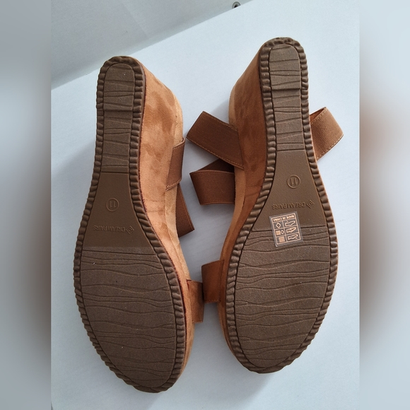 NIBDream pairs womens platform wedge sandal,open toe elastic ankle strap sandal. - Picture 5 of 5